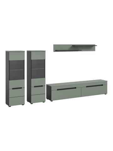 ebuy24 Regalsystem Canu (3-teilig) Staubgrün 272 x 33 cm