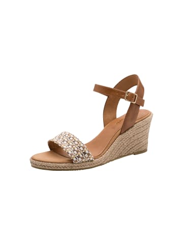Tamaris Sandalen mit Keilabsatz und Riemchen Braun