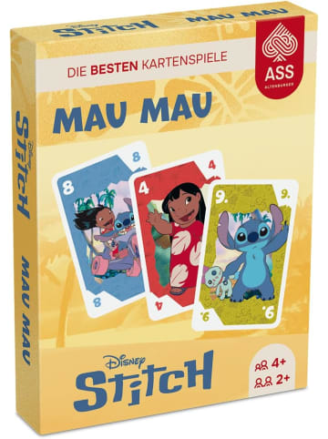ASS Altenburger Spielkarten Mau Mau Stitch Disney Kartenspiel in gelb