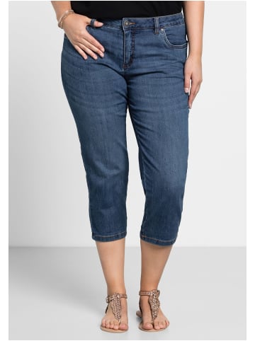 sheego Caprijeans in blue Denim