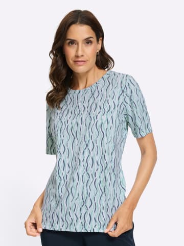 WITT WEIDEN Print-Shirt in kalkmint-weiß-bedruckt