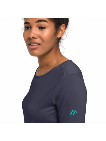 Maier Sports Langarmshirt Horda in Marine