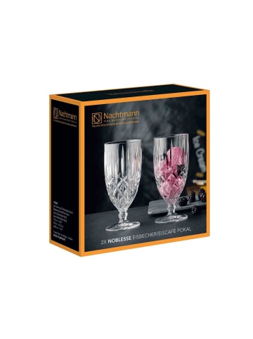 Nachtmann 2er Set Eisbecher Noblesse 410 ml in transparent