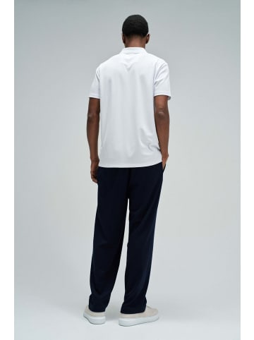Salsa Jeans Polo Pique Structure And Zip in White
