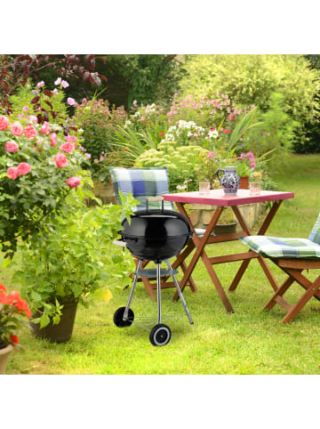 relaxdays Kugelgrill in Schwarz - Ø 44 cm