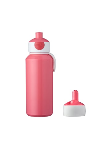 Mepal Pop-Up Trinkflasche + Flip-Up Ersatzdeckel Campus 400 ml in pink