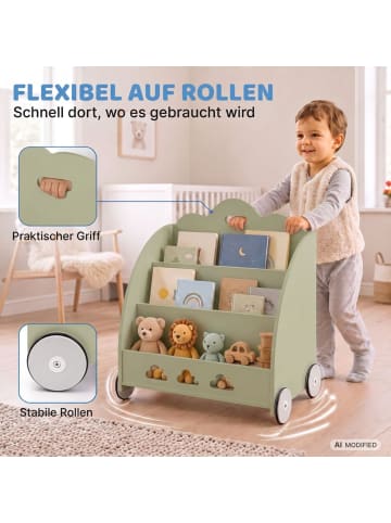 Coemo Aufbewahrungskiste Bookie Bücherregal Holz in Mintgrün