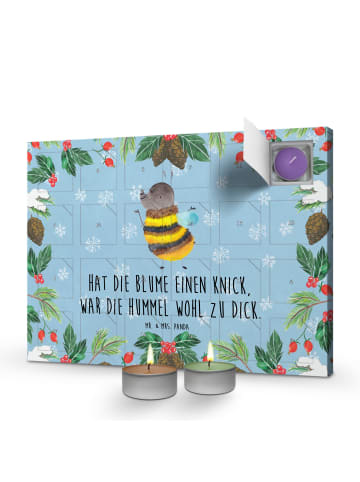 Mr. & Mrs. Panda adventskalender duftkerzen Hummel flauschig mit... in Eisblau