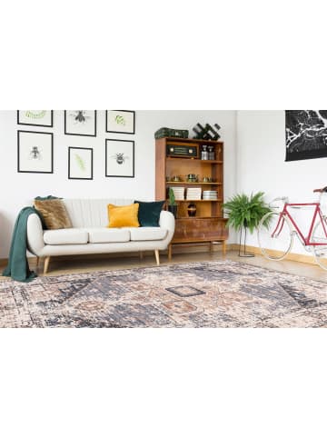 Arte Espina Wohnzimmer Teppich – Kurzflorteppich Indiana 125 in grau - braun - rechteckig
