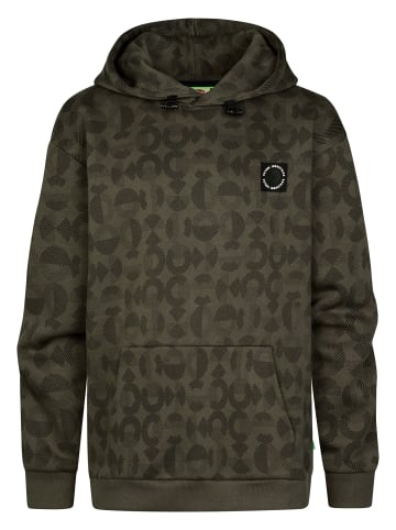 Petrol Industries Hoodie mit Allover-Print Forgeplace in Schwarz