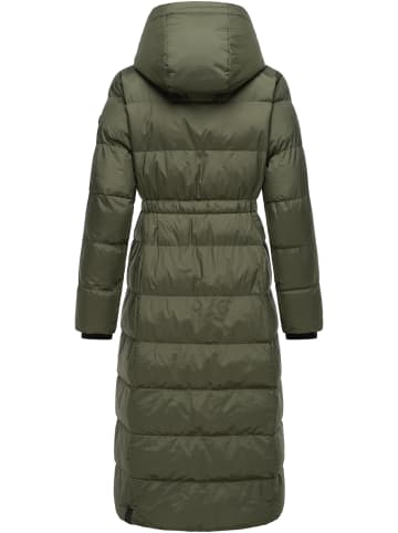 ragwear Steppmantel Niara Long in Dark Olive