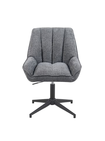DUBI Möbel 2er-Set: Bürostuhl Mika-Yara in Grau - (B)60 x (H)85 x  (T)68 cm