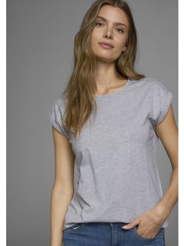 FLASHLIGHTS T-Shirt in grau-meliert, marine