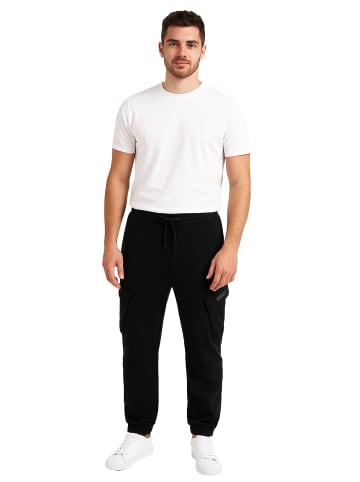 Urban Surface Cargo Hose mit Taschen und elastischen Beinabschlüssen in Schwarz