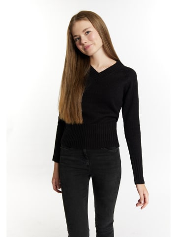 myMo Damen Strick Pullover in Schwarz