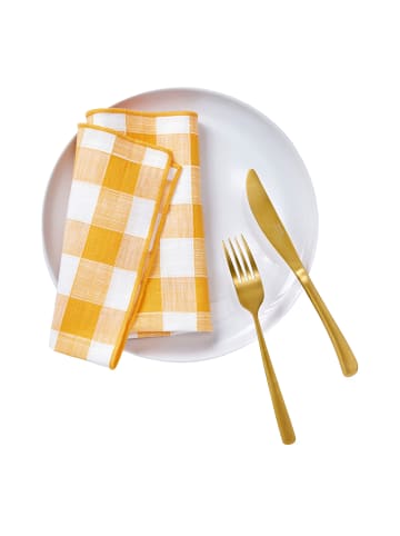 Butlers Butlers Serviette MEDLEY 4er-Set in Gelb
