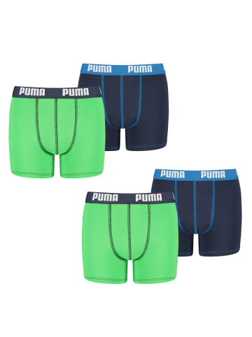 Puma Boxershorts BASIC BOXER 4P in 686 - Green / Blue