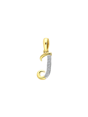 Lucardi 585 Gold Anhänger "Buchstabe I"