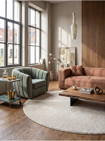 KADIMA DESIGN Läufer Uni weich wohnlich Wohnzimmer Schlafzimmer gemütlich Wohnraum in Creme