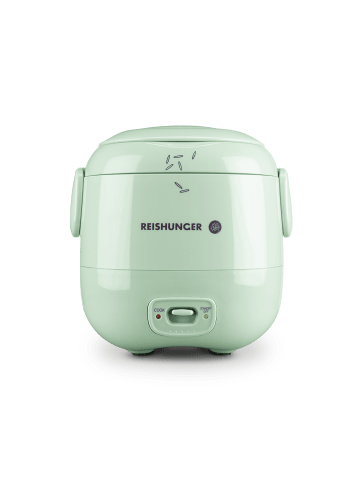 Reishunger Mini Reiskocher mit Keramikinnentopf, 120W, 0,3l, Salbeigrün