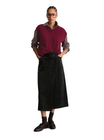 Marc O'Polo DENIM Wickel-Cordrock regular in Schwarz