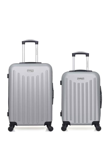 American Travel 2 tlg. Kofferset BROOKLYN in Hellgrau (105L/72L)