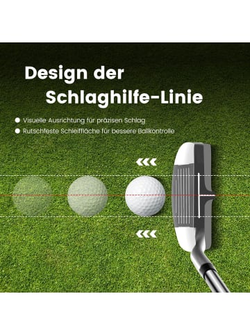 COSTWAY Golfschläger 89cm in Silber