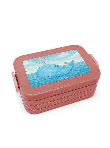 Mr. & Mrs. Panda MEPAL Bentobox Wal Konfetti Design ohne Spruch in Rot Pastell