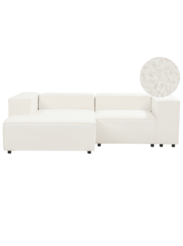 Beliani 2-tlg 2-Sitzer Sofa ARDAL in Weiß/Schwarz