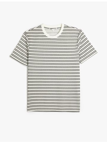 KOTON TSHIRT SS BSC in Schwarz Gestreift