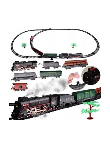 Wisam® Dampflokomotive 620B mit Licht, Sound, Rauch, 151 cm Gleise