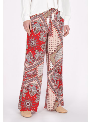 VIRITA Women Pants in Red Multicolor
