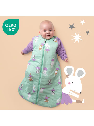 Schlummersack Babyschlafsack, 1.0 TOG in Mint-Lila