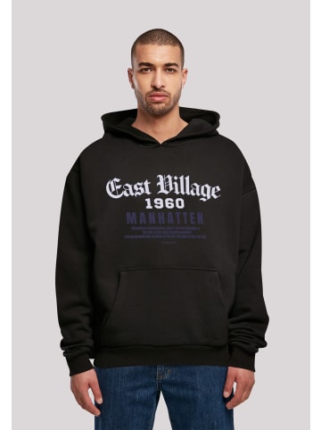 F4NT4STIC Ultra Heavy Hoodie East Village Manhatten OVERSIZE HOODIE in schwarz