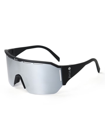 YEAZ SUNVIBE sport-sonnenbrille black/silver in schwarz / silber