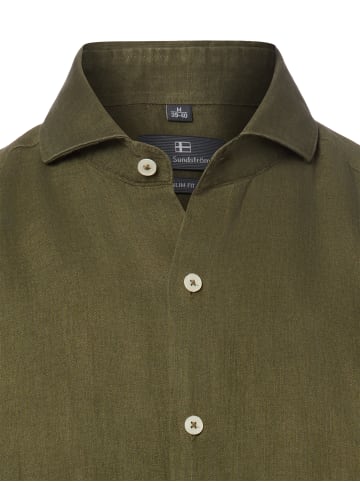Nils Sundström Hemd in oliv