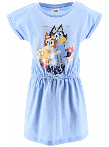 Bluey Sommerkleid Bluey & Bingo mit Glitzer in Hellblau