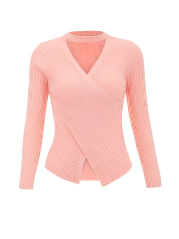 aleva Damen Strickpullover in Rosa