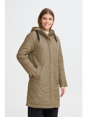 Oxmo Steppjacke OXBMMBELIS LONG JACKET in Grau