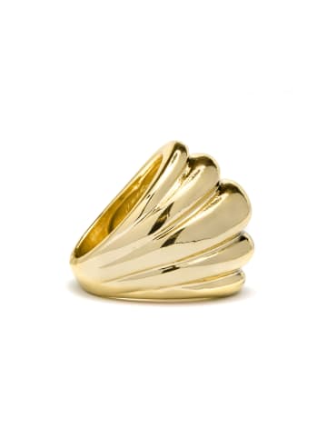 Luxenter Ring Abalt mit 18 Karat Gelbgold-Abalt gold