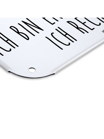 Mr. & Mrs. Panda Wandbild Stinktier Sitzen mit Spruch in Weiß