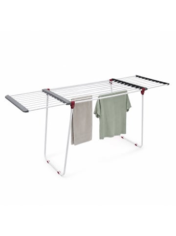 relaxdays Trockenständer in Weiß - (B)199 x (H)91 x (T)63 cm