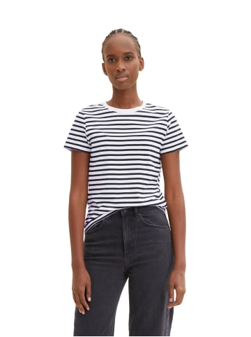 TOM TAILOR Denim T-Shirt MODERN STRIPE in Mehrfarbig