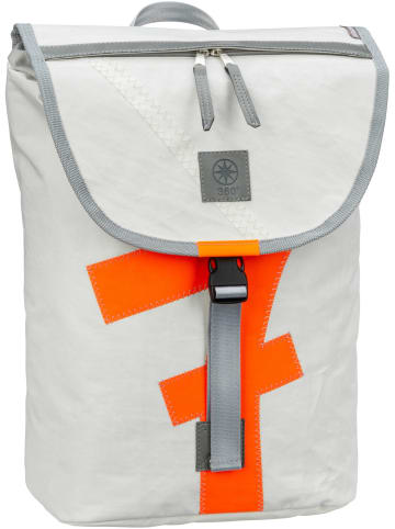 360 grad Rucksack / Backpack Landgang Mini in Weiß/Orange