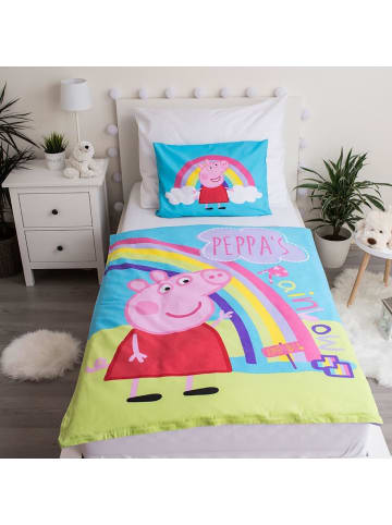 JERRY FABRICS Baby Bettwäsche PEP016 Peppa Wutz 100x135 + 40 x 60 cm