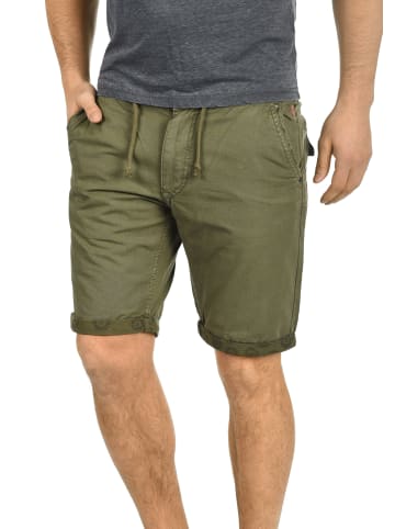 BLEND Chinoshorts BHClaudio 20703984ME kurze Hose mit Print am Saumumschlag in Grün