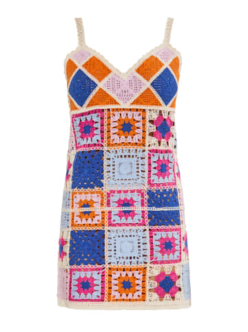 IZIA Damen Kleid in Orange Mehrfarbig