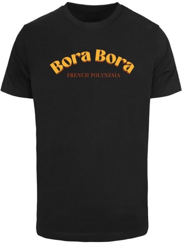 Mister Tee T-Shirt "Bora Bora French Polynesia Tee" in Schwarz