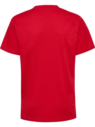 Hummel Kinder Sportshirt "Hmlessential Jersey S/S Kids" in Rot