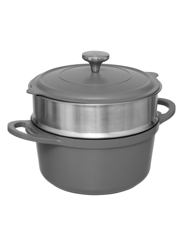 5five Simply Smart Dampfgarer HEALTHY, 4 Teile in Grau, Ø 24 cm